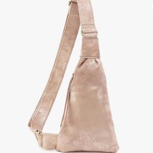 NWT HOBO Bodhi Sling Purse Bag 100% Leather Gilded Beige SOLD OUT
